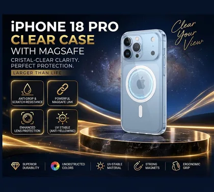 iPhone 18 Pro Clear Case with MagSafe