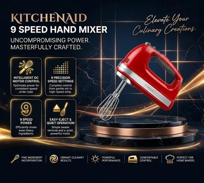 KitchenAid 9 Speed Hand Mixer